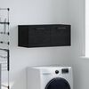 vidaXL Ντουλάπα Τοίχου Μαύρη δρυς 80 x 36.5 x 35 cm Επεξεργασμένο ξύλο