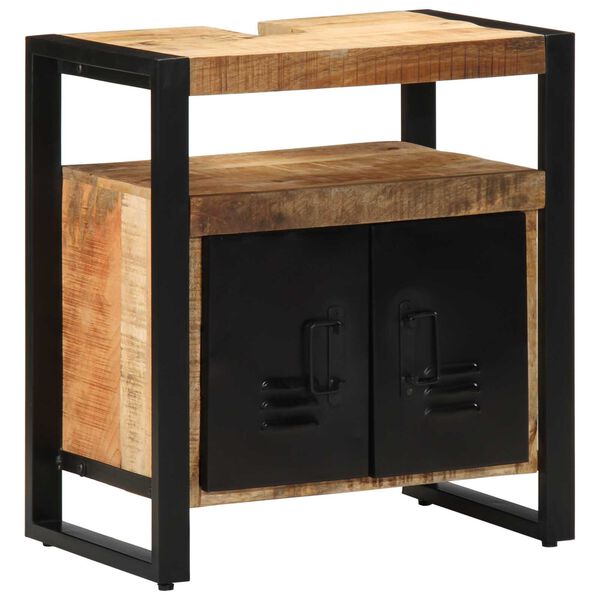 vidaXL Ντουλάπι νιπτήρα 55x35x60 cm από μασίφ ακατέργαστο ξύλο πεύκου