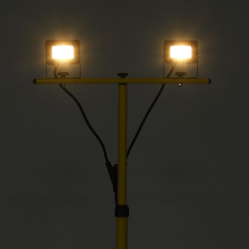 vidaXL Προβολέας LED με Τρίποδο Θερμό Λευκό 2 x 10 W