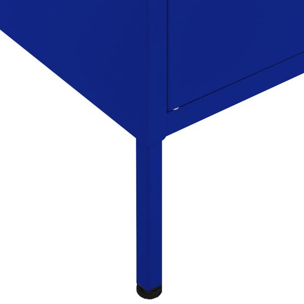 vidaXL Ντουλάπι Αποθήκευσης Ναυτικό Μπλε 80x35x101,5 εκ. από Ατσάλι