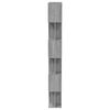 vidaXL Βιβλιοθήκη/Διαχωρ. Χώρου Γκρι Sonoma 80x24x192 εκ Επεξεργ. Ξύλο