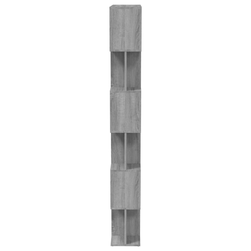vidaXL Βιβλιοθήκη/Διαχωρ. Χώρου Γκρι Sonoma 80x24x192 εκ Επεξεργ. Ξύλο