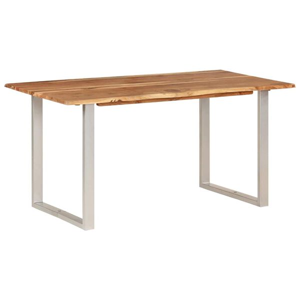vidaXL Τραπεζαρία 154x80x76 εκ. από Μασίφ Ξύλο Ακακίας