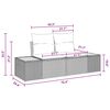 vidaXL Σέτ φαγητού για κήπο 5 pcs Γκρι και Καφέ 100 x 55 x 73 εκ