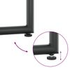 vidaXL Καρέκλες Κήπου 4 pcs Μαύρο και Ανθρακί 50.5 x 59 x 81.5 εκ.