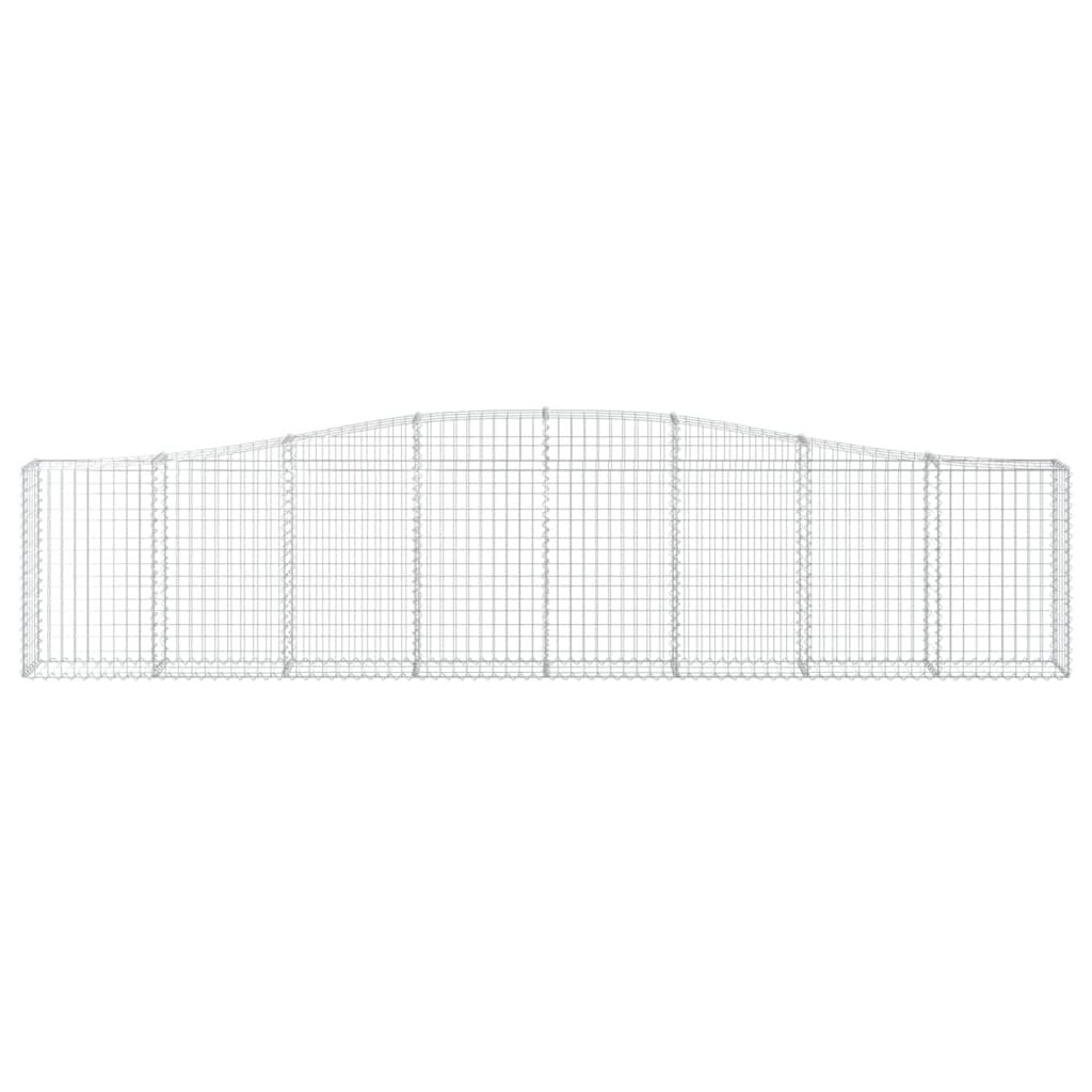 vidaXL Συρματοκιβώτια Τοξωτά 20 τεμ. 400x30x80/100 εκ. Γαλβαν. Ατσάλι