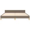 vidaXL Σκελετός Κρεβατιού Χωρίς Στρώμα Taupe 160x200 εκ. Υφασμάτινο