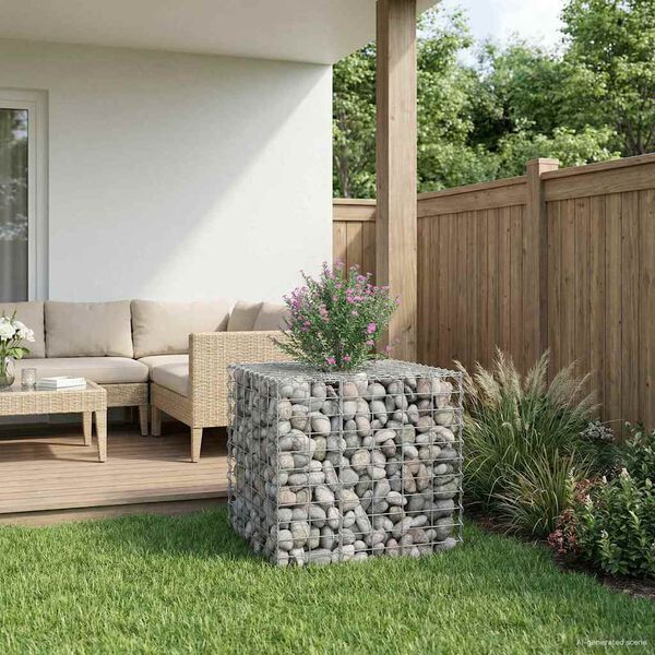 vidaXL &Alpha;&nu;&alpha;&sigma;&eta;&kappa;&omega;&mu;έ&nu;&omicron; &kappa;&rho;&epsilon;&beta;ά&tau;&iota; gabion &Alpha;&sigma;&eta;&mu;ί 60 x 60 x 55 &epsilon;&kappa;