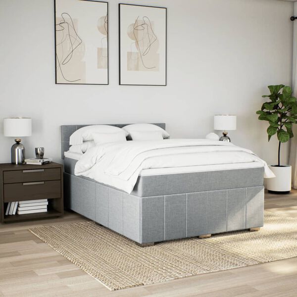 vidaXL &Kappa;&rho;&epsilon;&beta;ά&tau;&iota; Boxspring &mu;&epsilon; &Sigma;&tau;&rho;ώ&mu;&alpha; &Alpha;&nu;. &Pi;&rho;ά&sigma;&iota;&nu;&omicron; 160x200&epsilon;&kappa; &Upsilon;&phi;&alpha;&sigma;&mu;ά&tau;&iota;&nu;&omicron;