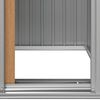 vidaXL Αποθήκη Κήπου Καφέ 126x97,5x177 εκ. από Γαλβανισμένο Ατσάλι