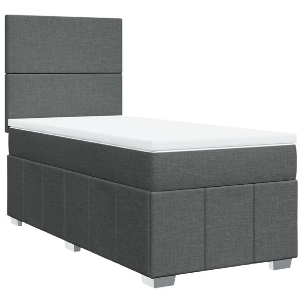 vidaXL &Kappa;&rho;&epsilon;&beta;ά&tau;&iota; Boxspring &mu;&epsilon; &Sigma;&tau;&rho;ώ&mu;&alpha; &Sigma;&kappa;&omicron;ύ&rho;&omicron; &Gamma;&kappa;&rho;&iota; 90x190 &epsilon;&kappa;. &Upsilon;&phi;&alpha;&sigma;&mu;ά&tau;&iota;&nu;&omicron;