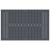vidaXL Τραπέζι Επέκτασης 2 pcs Ανθρακί 210 x 90 x 73 εκ Ατσάλι
