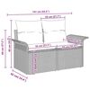 vidaXL Σετ Καναπέ Κήπου με μαξιλάρι 12 pcs Γκρι 80 x 80 x 71 cm