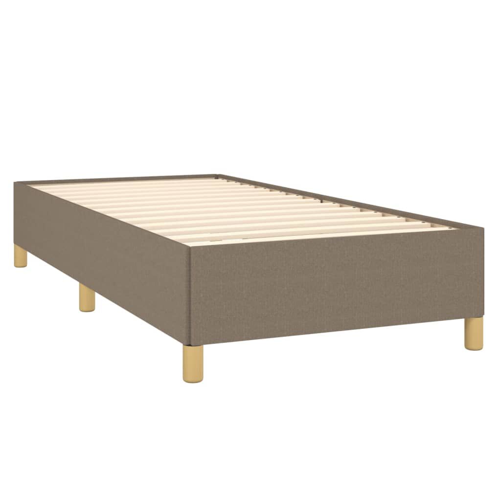vidaXL Σκελετός Κρεβατιού Χωρίς Στρώμα Taupe 100 x 200 εκ. Υφασμάτινο