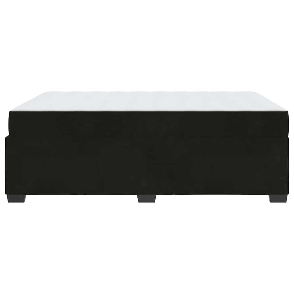 vidaXL Σκελετός κρεβατιού με στρώμα Μαύρο 160 x 200 cm Βελούδο