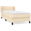 vidaXL &Kappa;&rho;&epsilon;&beta;ά&tau;&iota; Boxspring &mu;&epsilon; &Sigma;&tau;&rho;ώ&mu;&alpha; &Kappa;&rho;&epsilon;&mu; 90x200 &epsilon;&kappa;.&Upsilon;&phi;&alpha;&sigma;&mu;ά&tau;&iota;&nu;&omicron;
