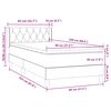 vidaXL Box Spring &kappa;&rho;&epsilon;&beta;ά&tau;&iota; &mu;&epsilon; &sigma;&tau;&rho;ώ&mu;&alpha; &sigma;&kappa;&omicron;ύ&rho;&omicron; &pi;&rho;ά&sigma;&iota;&nu;&omicron; 80x220&epsilon;&kappa;. &Beta;&epsilon;&lambda;&omicron;ύ&delta;&iota;&nu;&omicron;