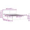 vidaXL Πλαίσιο Κρεβατιού με Κεφαλάρι/LED Λευκό 160x200 εκ.