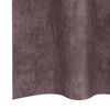vidaXL Κουρτίνα με κουρτίνες 2 pcs Καφέ 140 x 140 cm Βελούδο