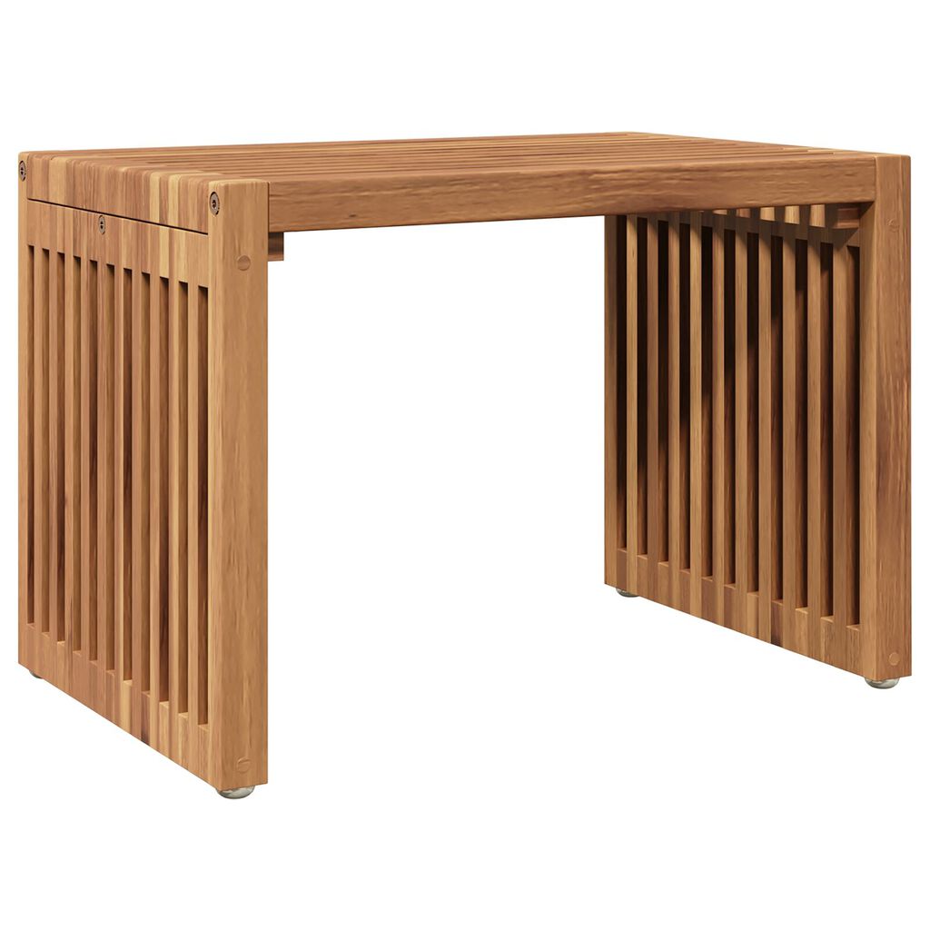 vidaXL Τραπεζάκι Κήπου 50x32.5x35 cm Μασίφ ξύλο teak