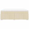 vidaXL &Kappa;&rho;&epsilon;&beta;ά&tau;&iota; Boxspring &mu;&epsilon; &Sigma;&tau;&rho;ώ&mu;&alpha; &Kappa;&rho;&epsilon;&mu; 140x190 &epsilon;&kappa;. &Upsilon;&phi;&alpha;&sigma;&mu;ά&tau;&iota;&nu;&omicron;