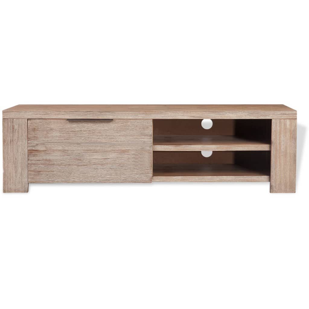 vidaXL Έπιπλο Τηλεόρασης 140x38x40 εκ. Μασίφ Βουρτσισμένο Ξύλο Ακακίας