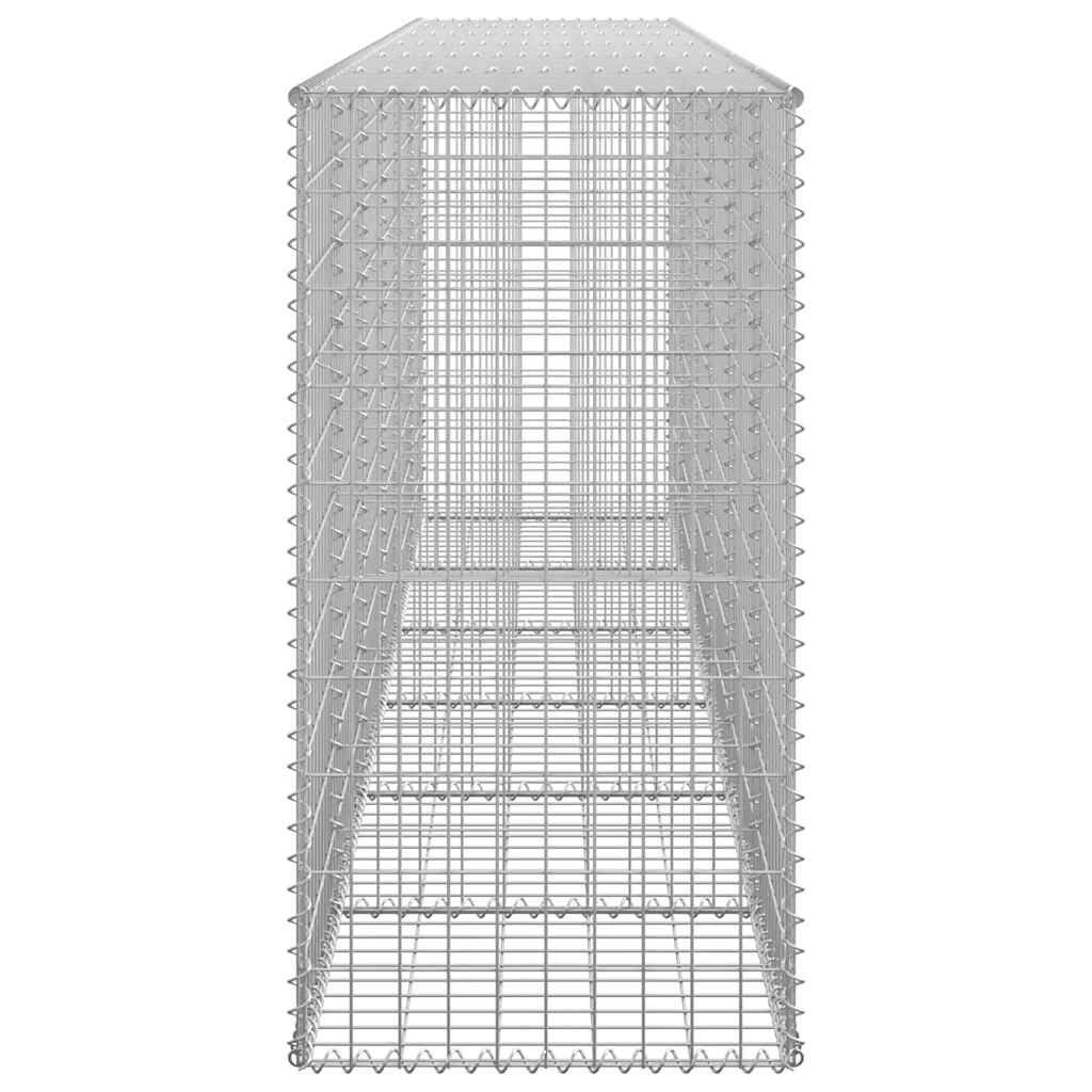 vidaXL Συρματοκιβώτιο Τοίχος 300x50x100 εκ. Γαλβαν.Χάλυβας + Καλύμματα