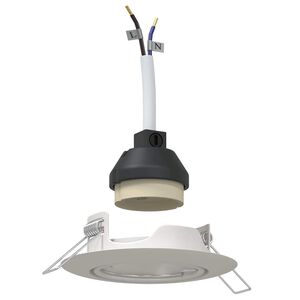 vidaXL Spotlights με προβολείς 6 pcs Λευκό 9 x 9 εκ. Μέταλλο