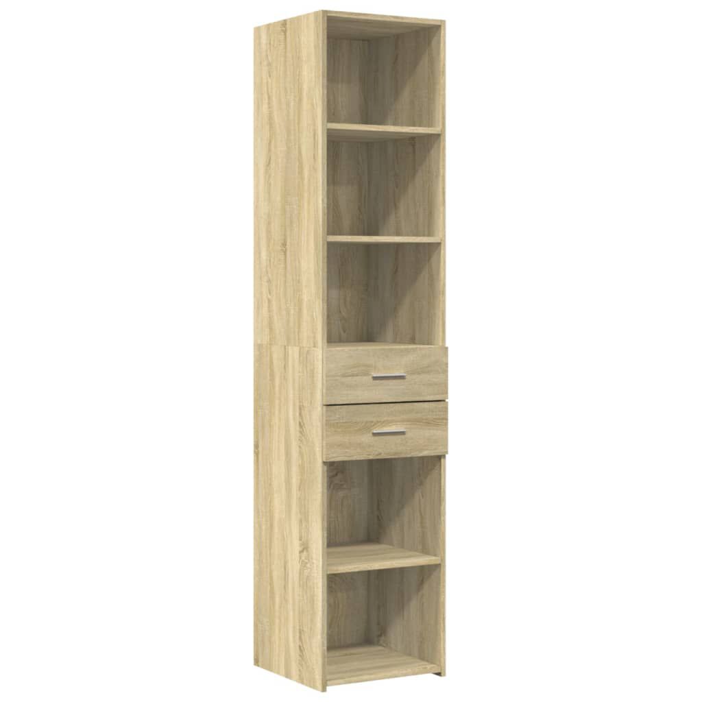 vidaXL Ντουλάπι Αποθήκευσης Στενό Δρυς 40x42,5x225 εκ. Επεξεργ. Ξύλο
