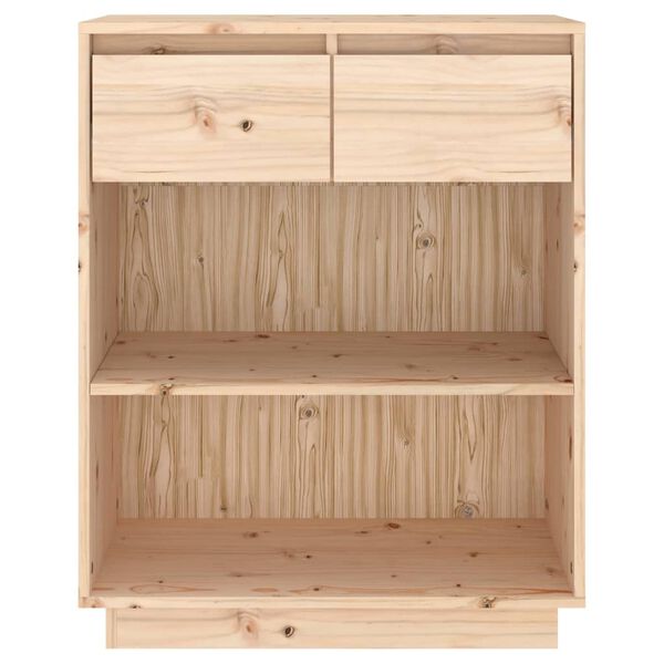 vidaXL Ντουλάπι Κονσόλα 60 x 34 x 75 εκ. από Μασίφ Ξύλο Πεύκου