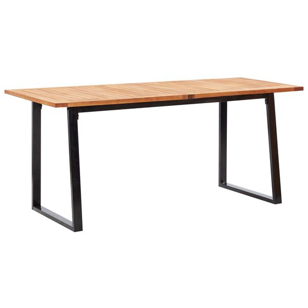 vidaXL Σετ Τραπεζαρίας Κήπου 7 τεμ. Γκρι Συνθετικό Ρατάν/Ξύλο Ακακίας