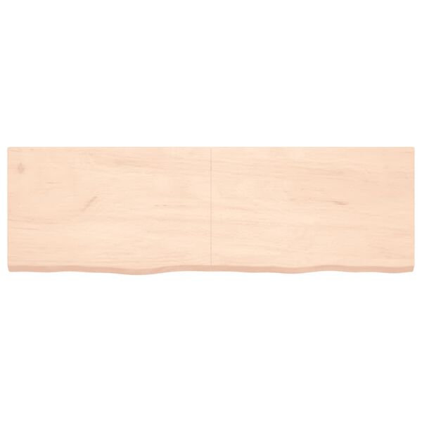 vidaXL Πάγκος Μπάνιου 160x50x(2-4) εκ. από Ακατέργαστο Μασίφ Ξύλο