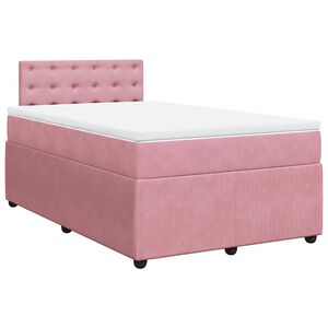 vidaXL &Kappa;&rho;&epsilon;&beta;ά&tau;&iota; Boxspring &mu;&epsilon; &Sigma;&tau;&rho;ώ&mu;&alpha; &Rho;&omicron;&zeta; 120x190 &epsilon;&kappa;. &Beta;&epsilon;&lambda;&omicron;ύ&delta;&iota;&nu;&omicron;