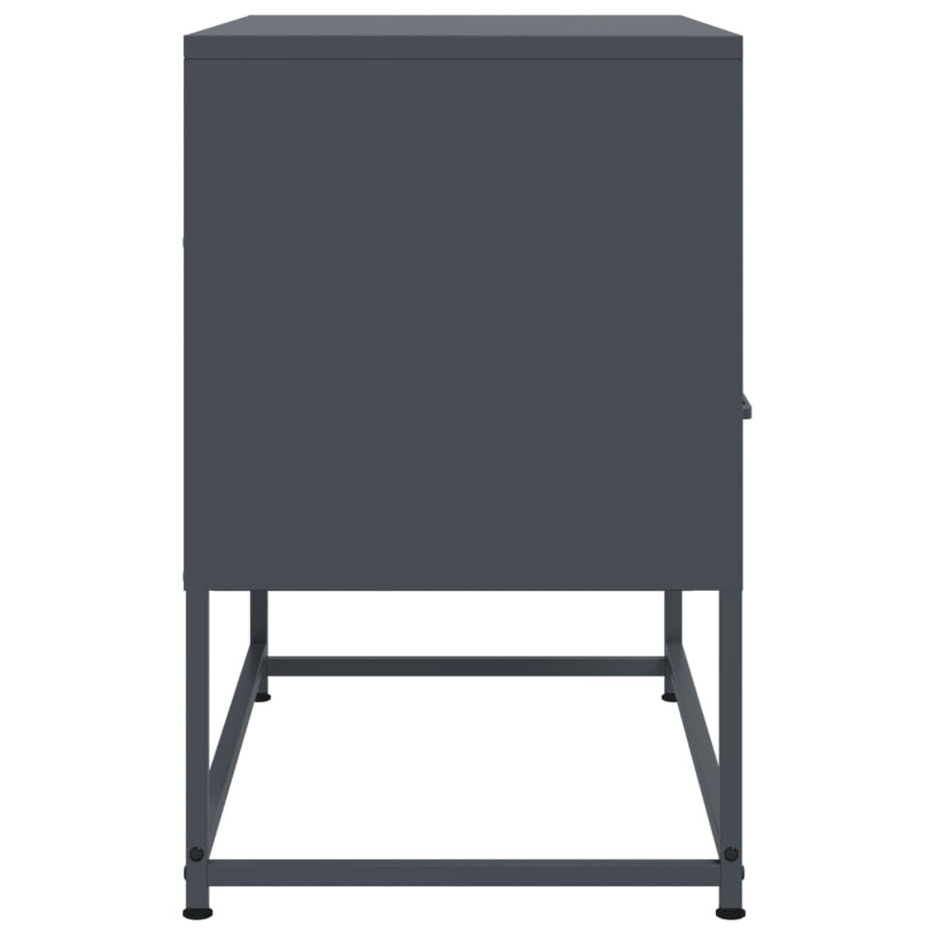 vidaXL Έπιπλο Τηλεόρασης Ανθρακί 68x39x60,5 εκ. από Χάλυβα