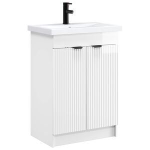 vidaXL &Sigma;&epsilon;&tau; &Epsilon;&pi;ί&pi;&lambda;&omega;&nu; &Mu;&pi;ά&nu;&iota;&omicron;&upsilon; &Gamma;&upsilon;&alpha;&lambda;&iota;&sigma;&tau;&epsilon;&rho;ό &Lambda;&epsilon;&upsilon;&kappa;ό 56 x 37,5 x 81 &epsilon;&kappa;