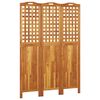 vidaXL Διαχωριστικό Χώρου με 3 Πάνελ 121,5x2x180εκ. Μασίφ Ξύλο Ακακίας
