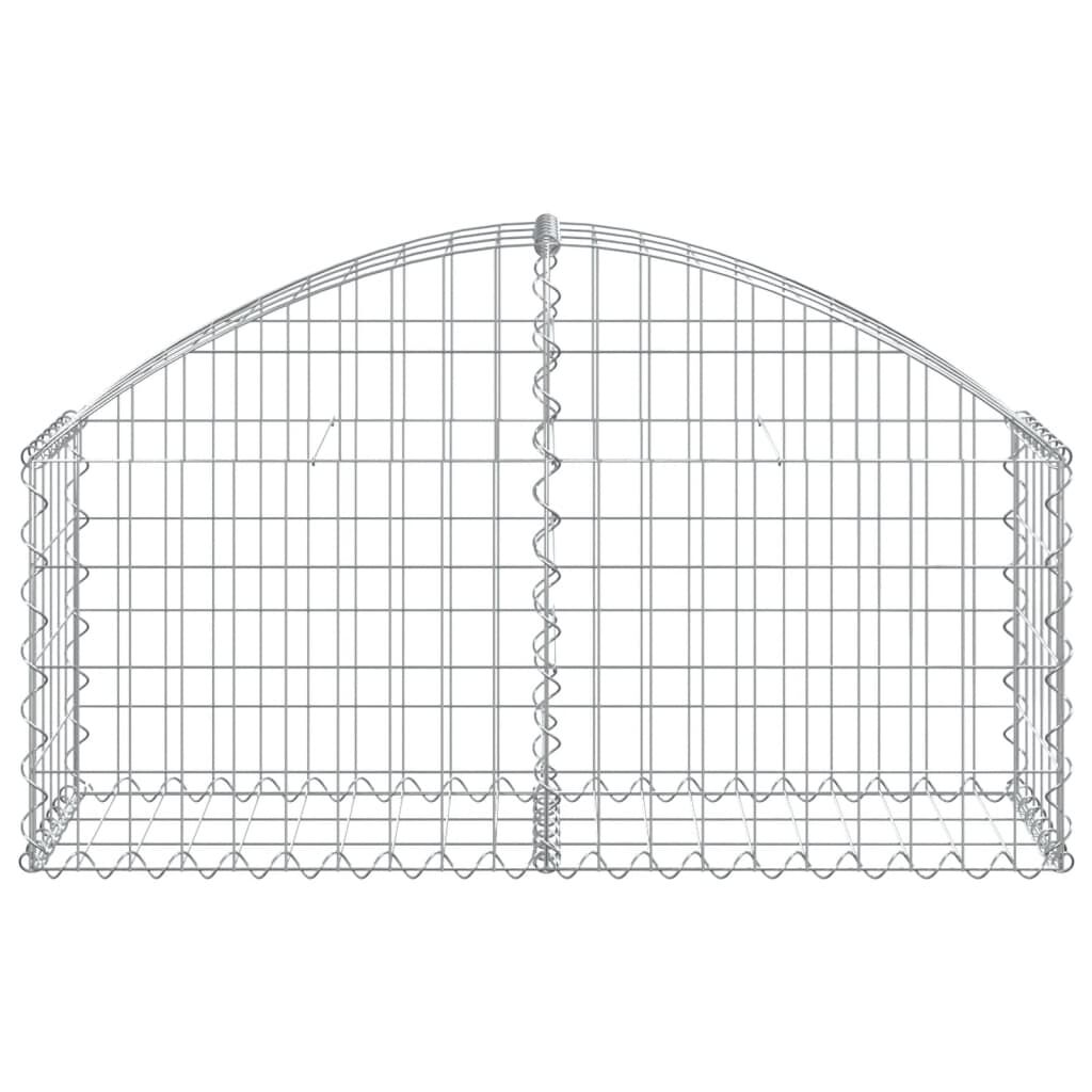 vidaXL Συρματοκιβώτιο Τοξωτό 100x30x40/60εκ. από Γαλβανισμένο Χάλυβα