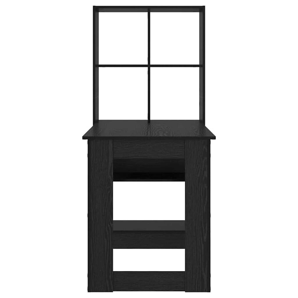 vidaXL Γραφείο Μαύρη δρυς 122 x 67 x 145 εκ. Επεξεργασμένο ξύλο