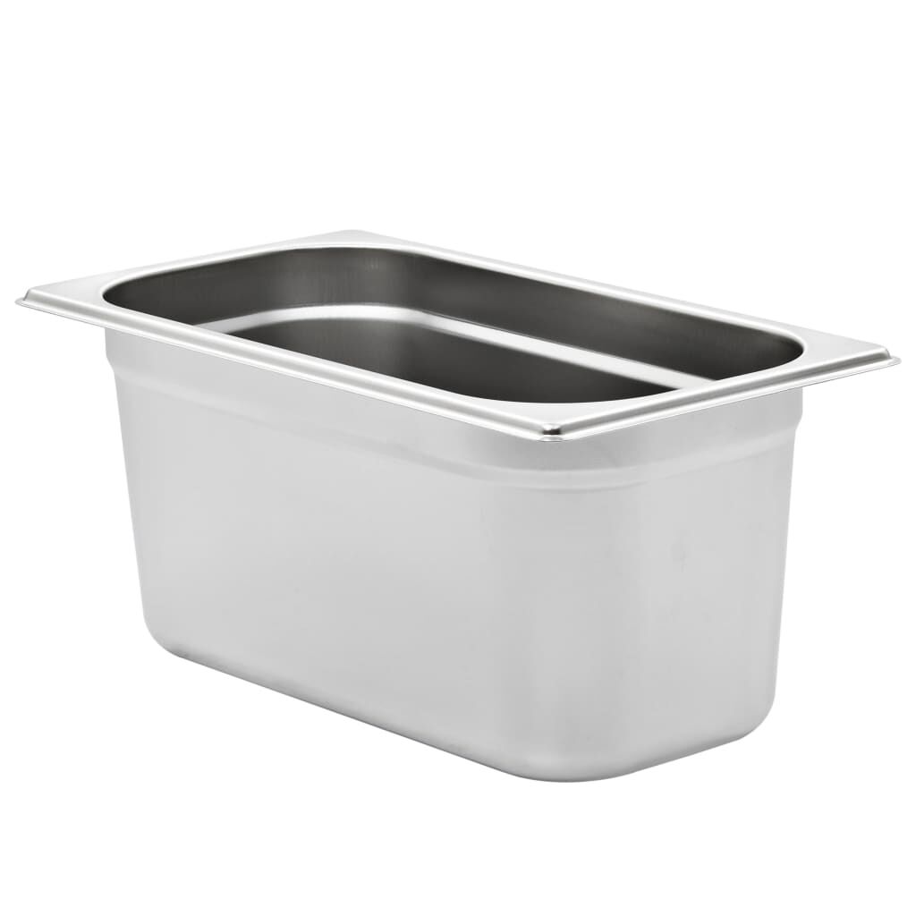 vidaXL Λεκάνες Gastronorm 4 τεμ. GN 1/3 150 χιλ. από Ανοξείδωτο Ατσάλι