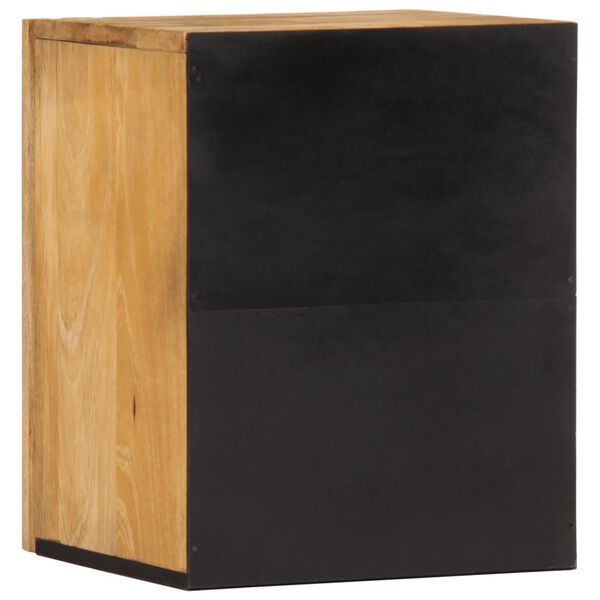 vidaXL Ντουλάπι Μπάνιου Επιτοίχιο 38x33x48 εκ. Μασίφ Ακατ. Ξύλο Μάνγκο