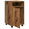 vidaXL Ντουλάπι με ρόδες Παλιό ξύλο 33x38x60 cm Ξύλο μηχανής