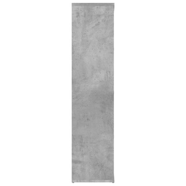vidaXL Βιβλιοθήκη Γκρι του Σκυροδέματος 50x25x106 εκ. από Επεξ. Ξύλο