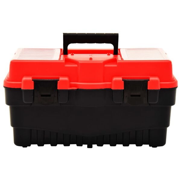vidaXL Εργαλειοθήκη 462x256x242 χιλ. Κόκκινη από Πλαστικό