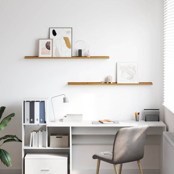 vidaXL &Rho;ά&phi;&iota; &Tau;&omicron;ί&chi;&omicron;&upsilon; 2 pcs &Mu;&pi;&epsilon;&zeta; 115 x 9 x 3 cm &Epsilon;&pi;&epsilon;&xi;&epsilon;&rho;&gamma;&alpha;&sigma;&mu;έ&nu;&omicron; &xi;ύ&lambda;&omicron;