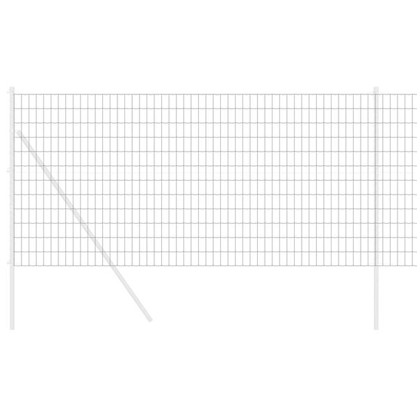 vidaXL Φράχτης Εuro Γκρι 1 x 10 m Σίδηρος με επικάλυψη PVC