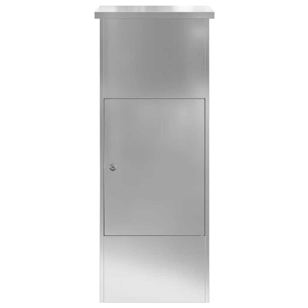 vidaXL Θυρίδα Πακέτων Μαύρο 44.5 x 29 x 110.5 εκ Γαλβανισμένος χάλυβας