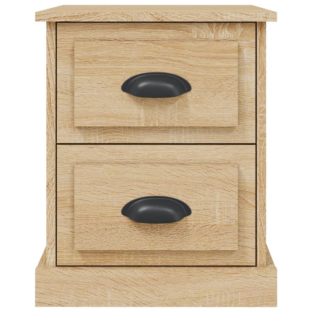 vidaXL Κομοδίνα 2 τεμ. Sonoma Oak 39x39x47,5εκ. από Επεξεργασμένο Ξύλο