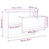 vidaXL Ραφιέρα Τοίχου Καφέ Δρυς 104x20x58,5 εκ. από Επεξεργασμένο Ξύλο