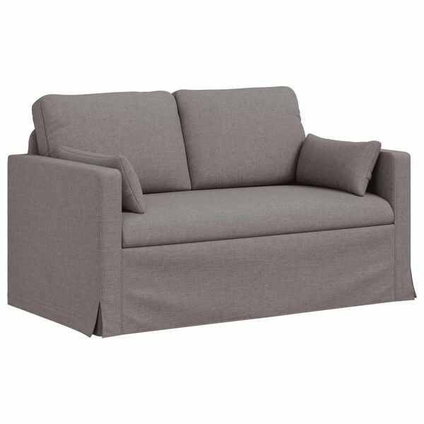 vidaXL &Kappa;&alpha;&nu;&alpha;&pi;έ&sigmaf; 120cm Taupe &Mu;έ&tau;&alpha;&lambda;&lambda;&omicron;