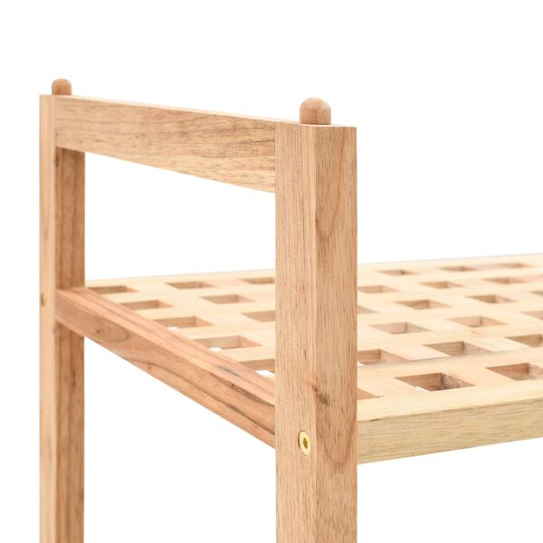 vidaXL Ραφιέρα Παπουτσιών 69 x 26 x 81 εκ. από Μασίφ Ξύλο Καρυδιάς